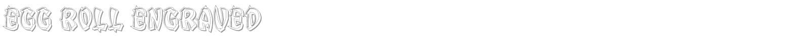Egg Roll font preview