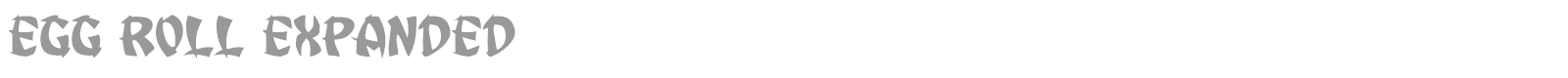 Egg Roll font preview