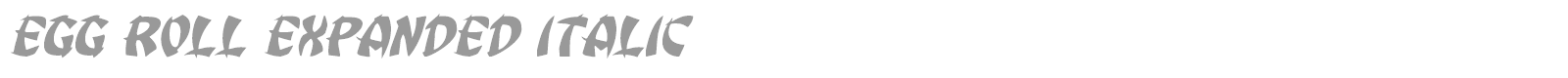Egg Roll font preview
