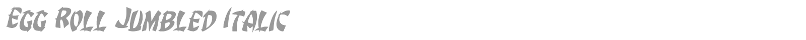 Egg Roll font preview