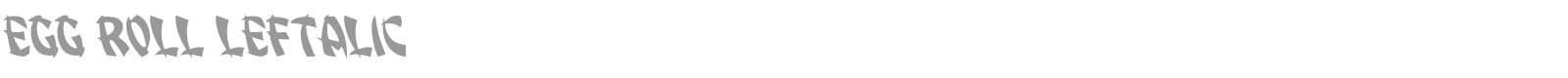 Egg Roll font preview