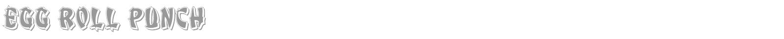 Egg Roll font preview