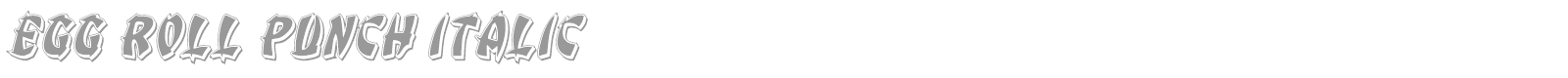 Egg Roll font preview