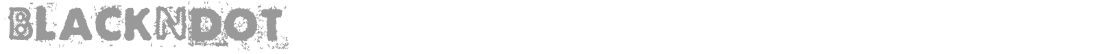Black N Dot font preview