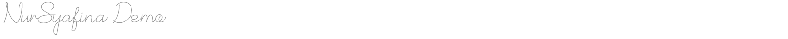 NurSyafina font preview