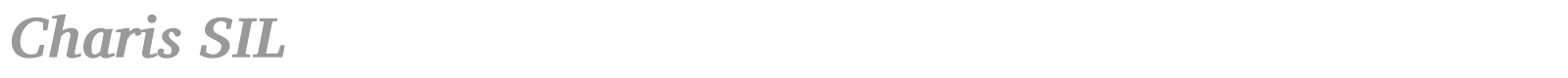 Charis font preview