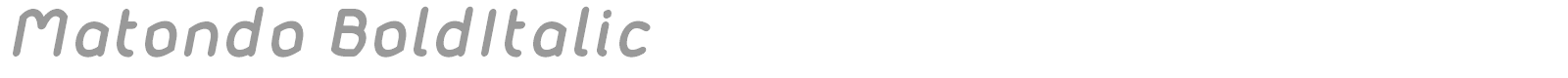Matondo font preview