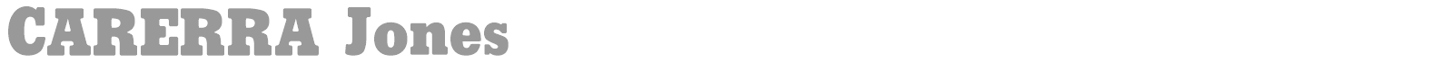 Carerra Jones font preview