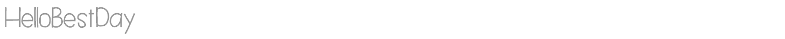 Hello Best Day font preview