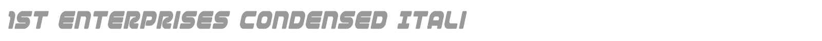 1st Enterprises font preview
