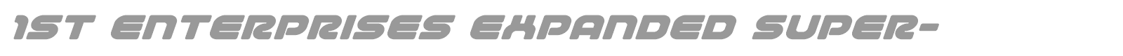 1st Enterprises font preview