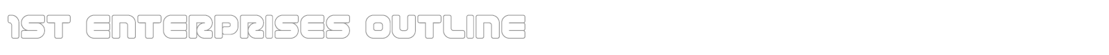 1st Enterprises font preview