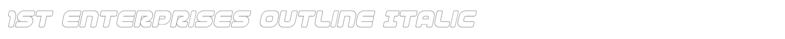 1st Enterprises font preview
