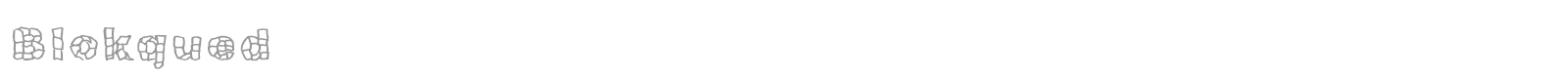 Blokqued font preview