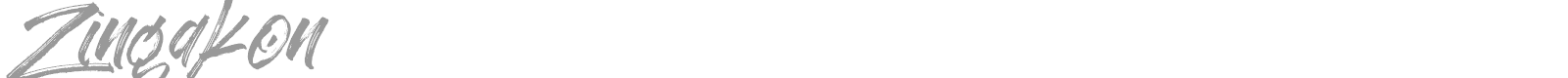 Zingakon font preview