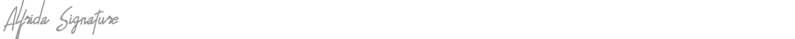 Alfrida Signature font preview