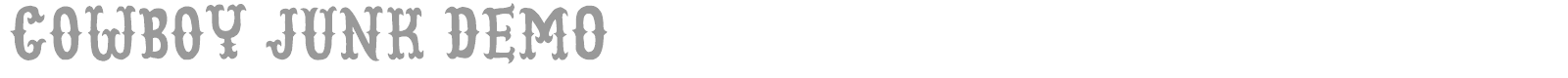 Cowboy Junk font preview