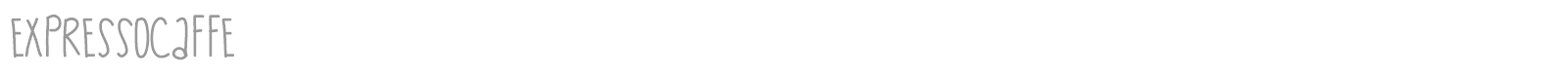 Expresso Caffe font preview
