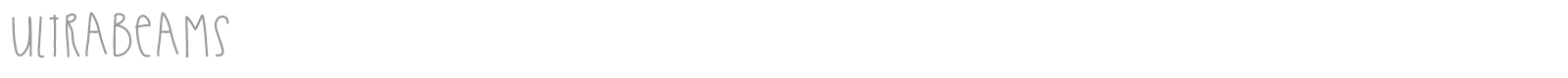 Ultra Beams font preview