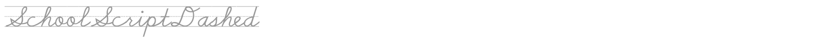 School Script Dashed font preview