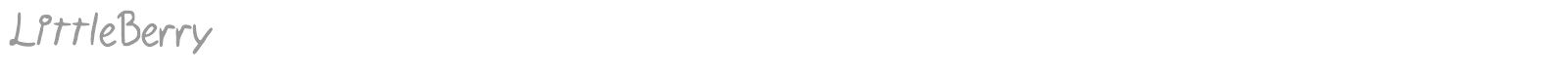Little Berry font preview