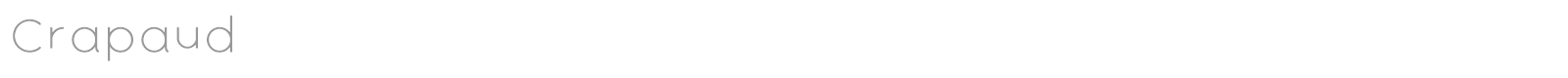 Crapaud font preview
