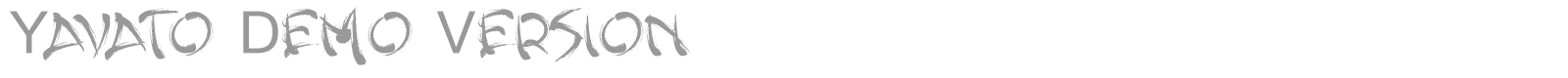 Yavato font preview
