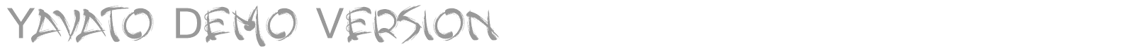 Yavato font preview