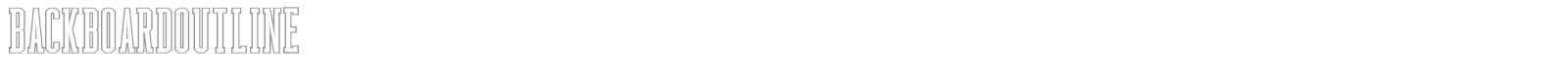 Backboard font preview