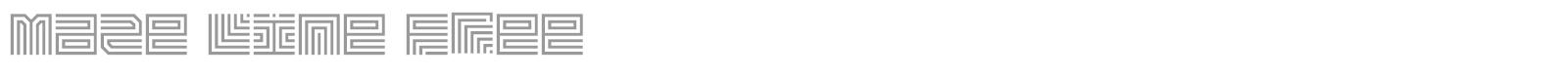 Maze Line font preview
