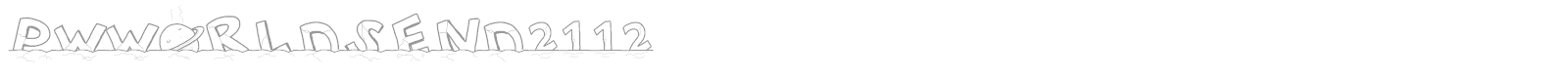 PW Worlds End 21 12 font preview