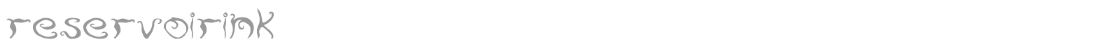 Reservoir Ink font preview