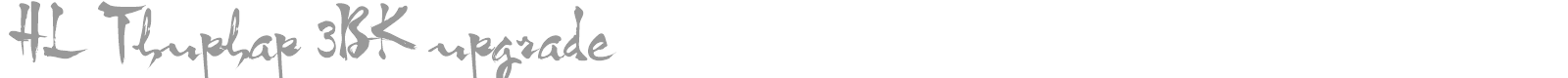 HL Thuphap 3BK font preview