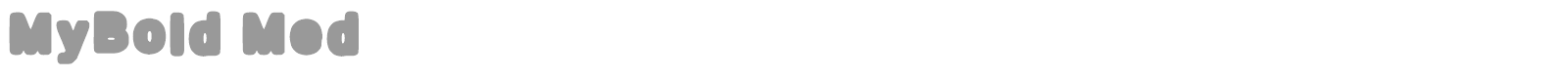 MyBold font preview