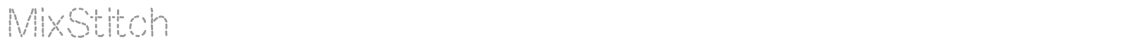 Mix Stitch font preview