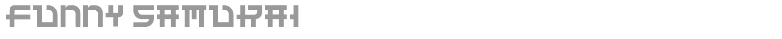 Funny Samurai font preview