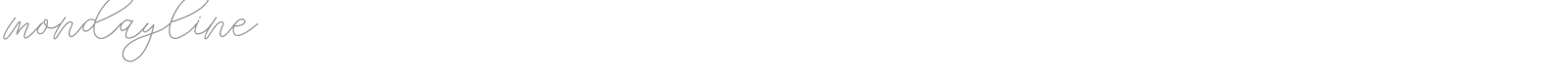 Mondayline font preview