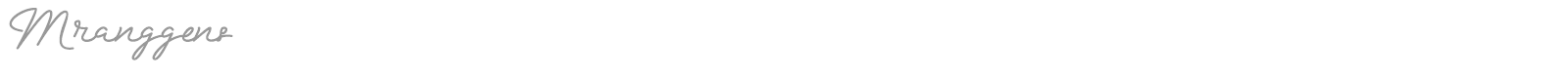 Mranggens font preview