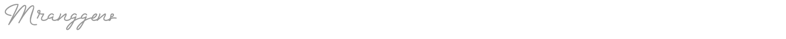 Mranggens font preview