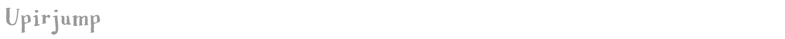 Upirjump font preview
