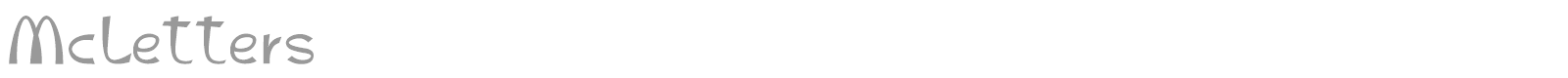 McLetters font preview