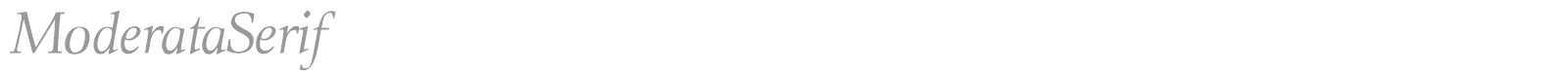 ModerataSerif font preview
