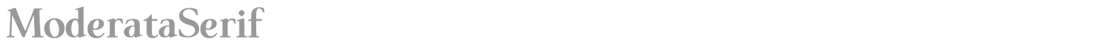 ModerataSerif font preview
