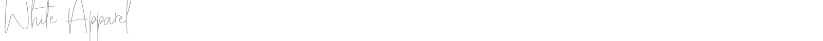 White Apparel font preview