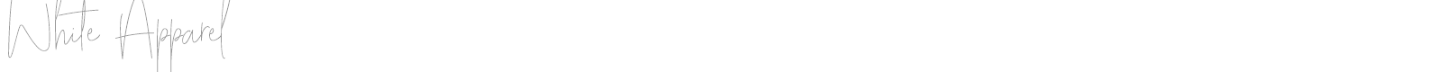 White Apparel font preview