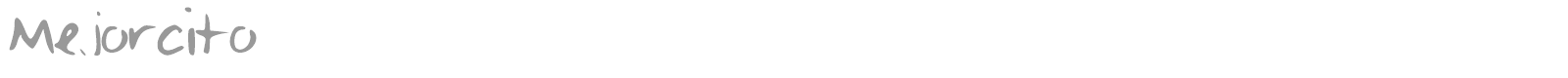 Mejorcito font preview