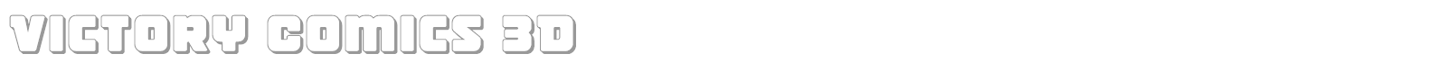Victory Comics font preview