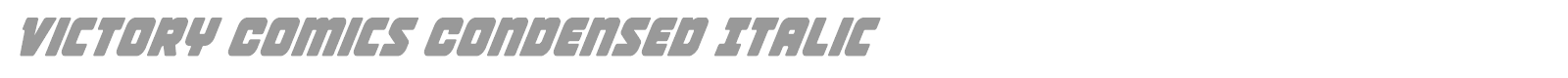 Victory Comics font preview