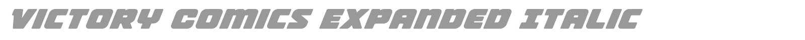 Victory Comics font preview