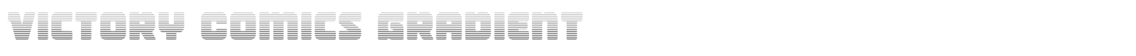 Victory Comics font preview